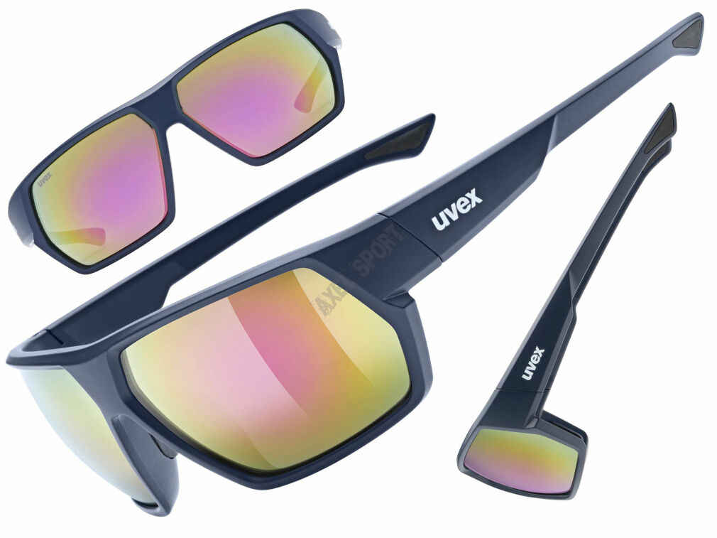 Okulary rowerowe UVEX Sportstyle 238 deep space matt (mirror red) S3