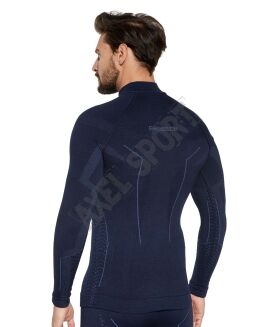 Koszulka męska BRUBECK Extreme merino granat L - 4