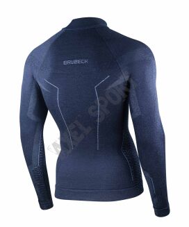 Koszulka męska BRUBECK Extreme merino granat L - 5