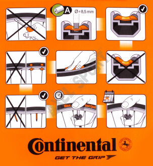Dętka Continantal COMPACT 20 WIDE 20x1.9/2.5 BMX / AV-34 - 5