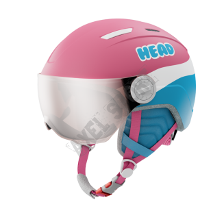 Kask narciarski dziecięcy HEAD Maja Visor pink blue XS/S (52-56 cm) S2 - 2