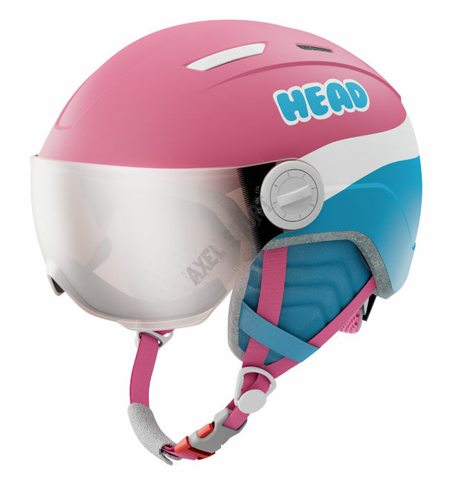 Kask narciarski dziecięcy HEAD Maja Visor pink blue XS/S (52-56 cm) S2