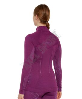 Bluza damska Brubeck Extreme Merino fuksja M - 3