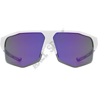 Okulary rowerowe UVEX Axos set white matt (mirror purple) S3/S0 - 4
