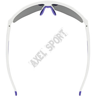 Okulary rowerowe UVEX Axos set white matt (mirror purple) S3/S0 - 5