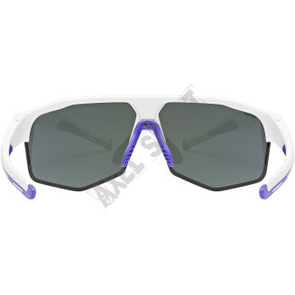 Okulary rowerowe UVEX Axos set white matt (mirror purple) S3/S0 - 6