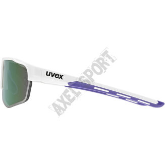 Okulary rowerowe UVEX Axos set white matt (mirror purple) S3/S0 - 7