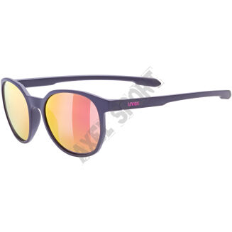 Okulary rowerowe UVEX LGL 54 blue matt (mirror purple) S3 - 2