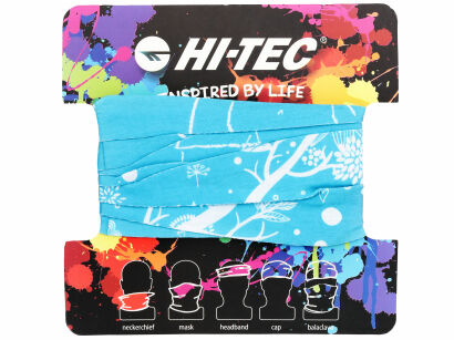 Wielofunkcyjna chusta bezszwowa HI-TEC TEMIR blue