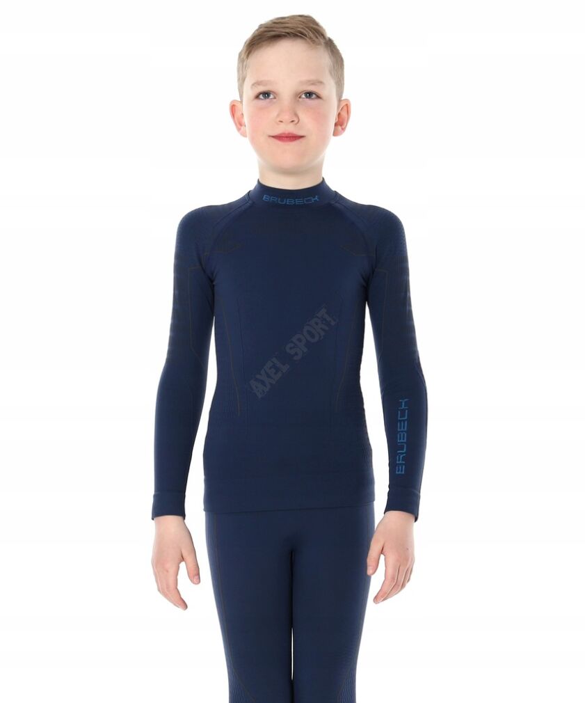 Bluza chłopięca junior BRUBECK THERMO granatowa 128/134