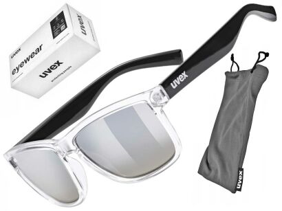 Okulary dziecięce przeciwsłoneczne Uvex LGL 39 clear black/smoke deg. S3