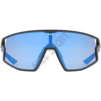 Okulary rowerowe przeciwsłoneczne UVEX Skyryse black matt/mirror blue (S3) - 3
