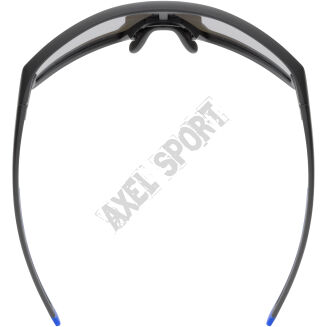 Okulary rowerowe przeciwsłoneczne UVEX Skyryse black matt/mirror blue (S3) - 4