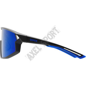 Okulary rowerowe przeciwsłoneczne UVEX Skyryse black matt/mirror blue (S3) - 6