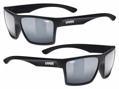 Nowoczesne przeciwsłoneczne Okulary UVEX lgl 29 - black mat mirror silver S3