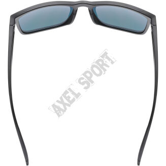 Okulary rowerowe przeciwsłoneczne UVEX Poise black matt/mirror red (S3) - 3