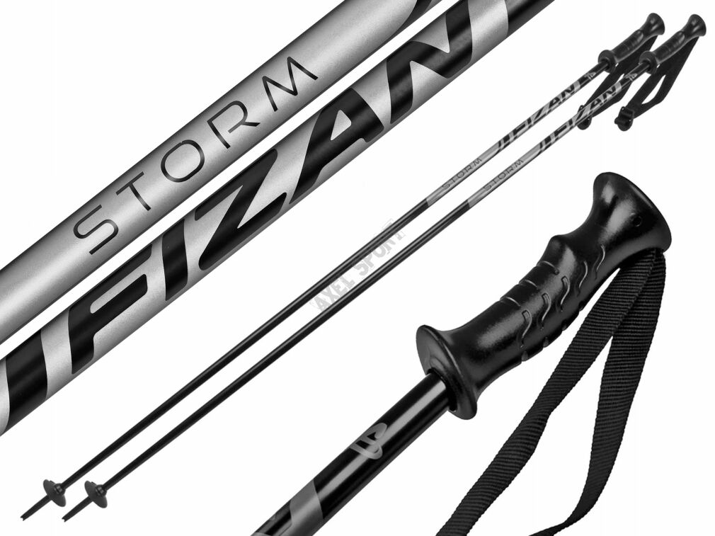Kije narciarskie zjazdowe FIZAN STORM black
