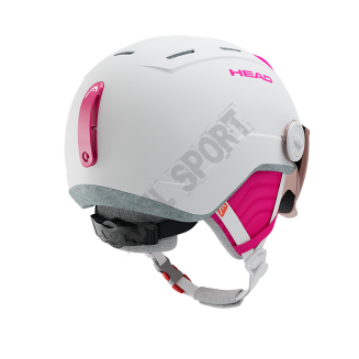 Kask narciarski dziecięcy HEAD Maja Visor white XS/S (52-56 cm) szyba S2 - 2
