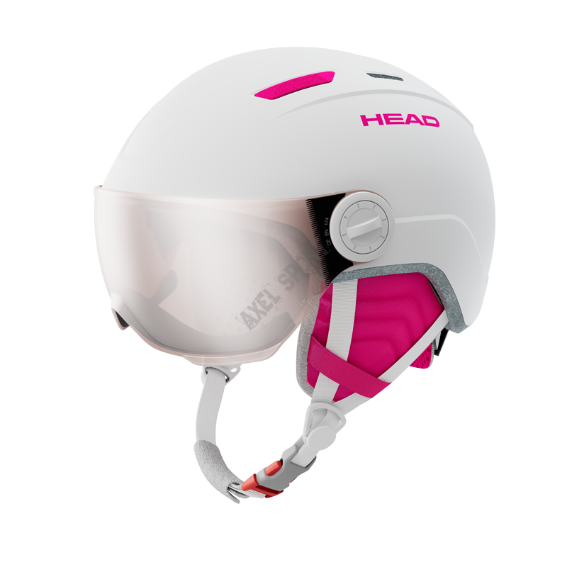 Kask narciarski dziecięcy HEAD Maja Visor white XS/S (52-56 cm) szyba S2