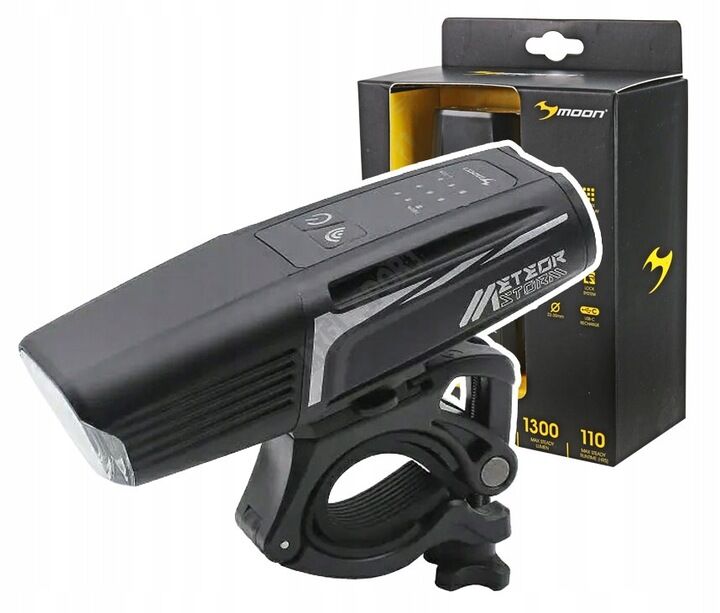 Mocna Lampka rowerowa Meteor Storm DUAL 1300LM