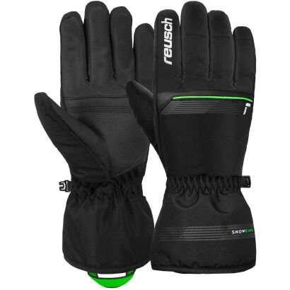 Rękawice zimowe REUSCH Snow King black/neon green