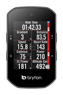 Komputer rowerowy GPS Navi BRYTON Rider S500T (kadencja, tętno, prędkość) - 8