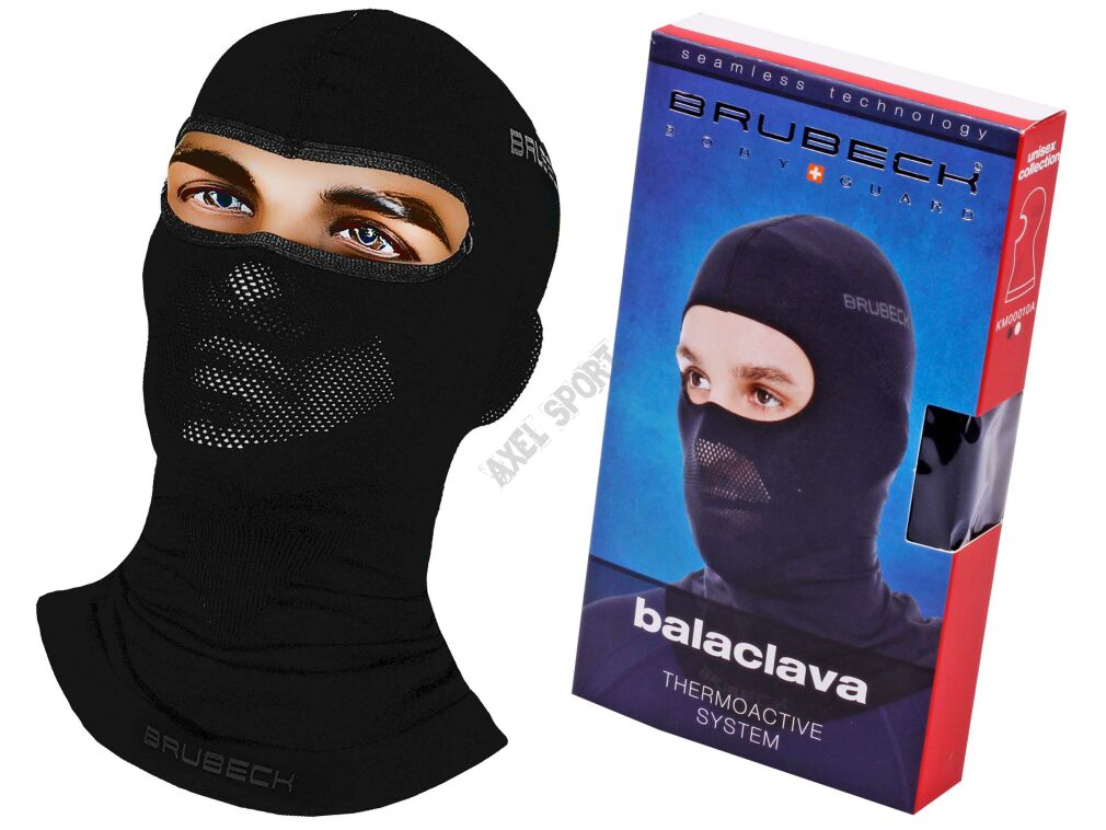 Kominiarka BRUBECK KM00010A Balaclava - CZARNA UNISEX