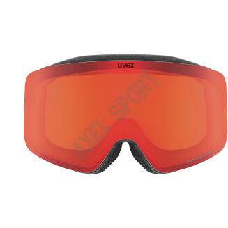 Gogle narciarskie UVEX Pwdr FM black matt (red) S2 - 2