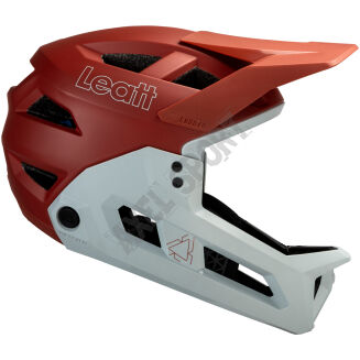 Kask rowerowy (z wypinaną szczęką) LEATT MTB Enduro 2.0 Lava Red - 3