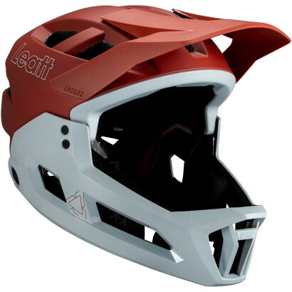 Kask rowerowy (z wypinaną szczęką) LEATT MTB Enduro 2.0 Lava Red