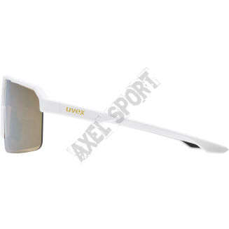 Okulary rowerowe przeciwsłoneczne UVEX Ramp white matt/mirror gold (S3) - 3