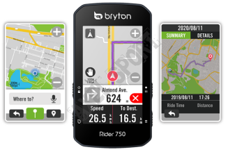 Licznik nawigacja komputer GPS BRYTON Rider 750E - 9