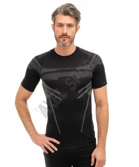 Koszulka termoaktywna męska BRUBECK Dry czarny/grafit XXL - 2