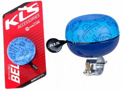 Dzwonek rowerowy Kellys BELL 60 - doodles niebieski (blue)
