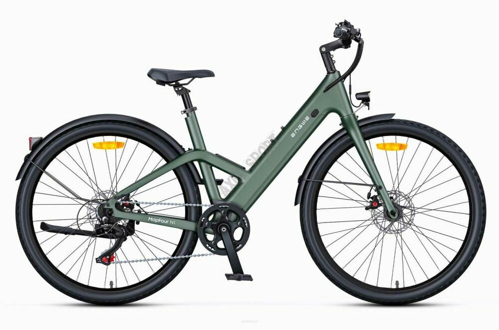 Rower miejski elektryczny ENGWE MapFour N1 AIR ST (28'') GPS 250W Green