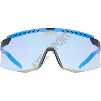 Okulary rowerowe UVEX Pace Stage CV black matt (mirror blue) S2 - 3