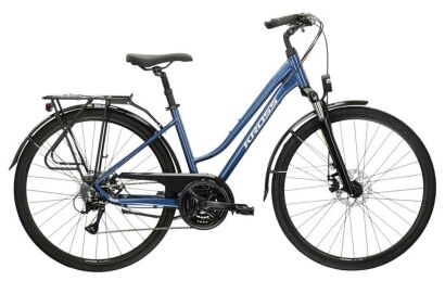 Rower damski trekking Kross Trans 3.0 (28'') niebiesko-szary