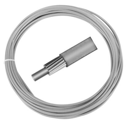 Pancerz linki przerzutki KROSS 2P szary 1m (4mm)