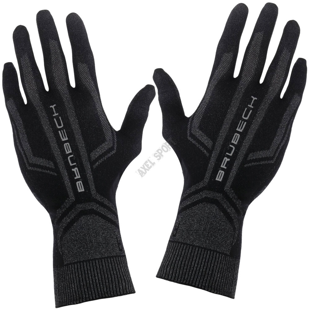 Rękawiczki termoaktywne BRUBECK unisex czarne XXL