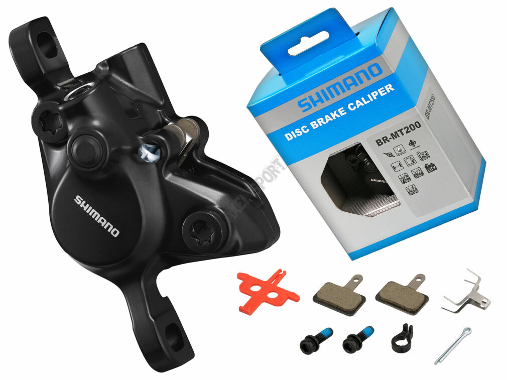 Zacisk hamulca hydrauliczny Shimano BR-MT200 + okładziny