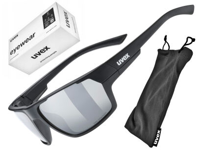 Okulary sportowe Uvex Sportstyle 233 Polavision black/silver S3