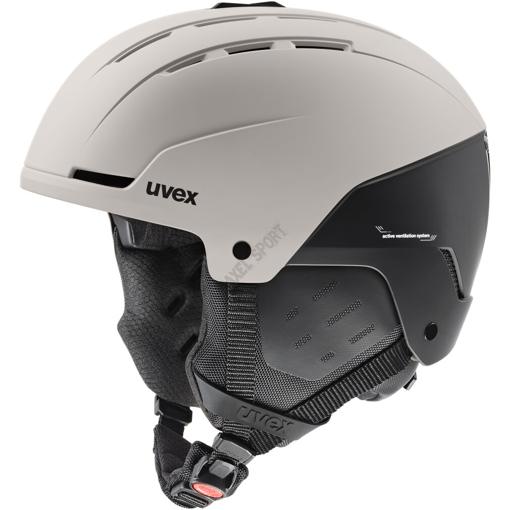 Kask narciarski UVEX Stance Warm Grey Black Matt