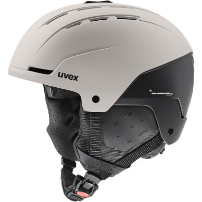 Kask narciarski UVEX Stance Warm Grey Black Matt