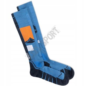 Skarpety narciarskie BUFF MERINO socks royal blue - 2