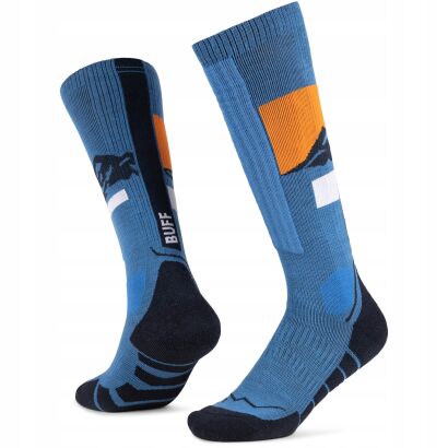 Skarpety narciarskie BUFF MERINO socks royal blue