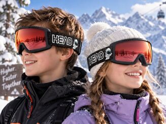 Gogle narciarskie juniorskie HEAD CONTEX Yuki red/space XS (S1) - 2