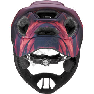 Kask rowerowy fullface UVEX React JR cranberry matt 52-56cm - 2