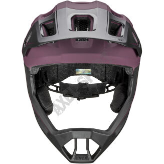 Kask rowerowy fullface UVEX React JR cranberry matt 52-56cm - 4