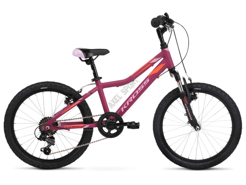 Rower Junior KROSS Lea MINI 2.0 (20") - różowy/pomarańczowy mat - 2020