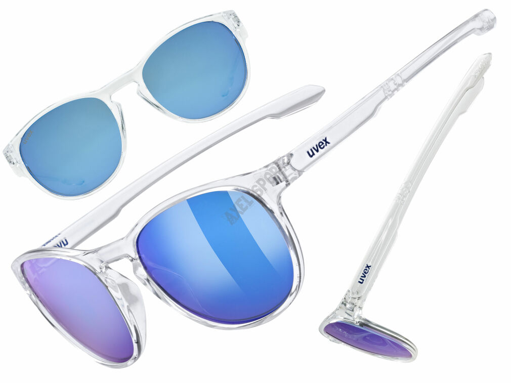 Okulary rowerowe UVEX LGL 53 clear (mirror blue) S3